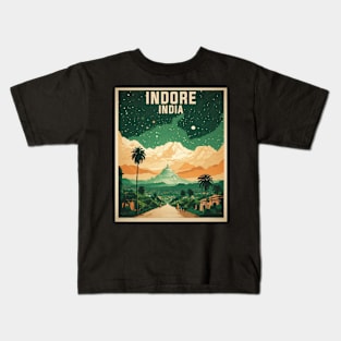 Indore India Vintage Tourism Travel Kids T-Shirt